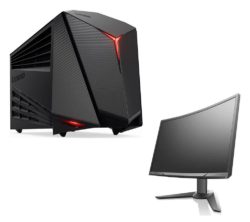 LENOVO IdeaCentre Y710 Cube Gaming PC & Full HD 27